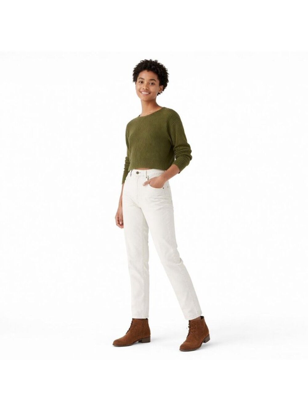 2/$30 Gap Kids 90s Size 16 Original Straight Jeans Slim Cream Cotton Blend